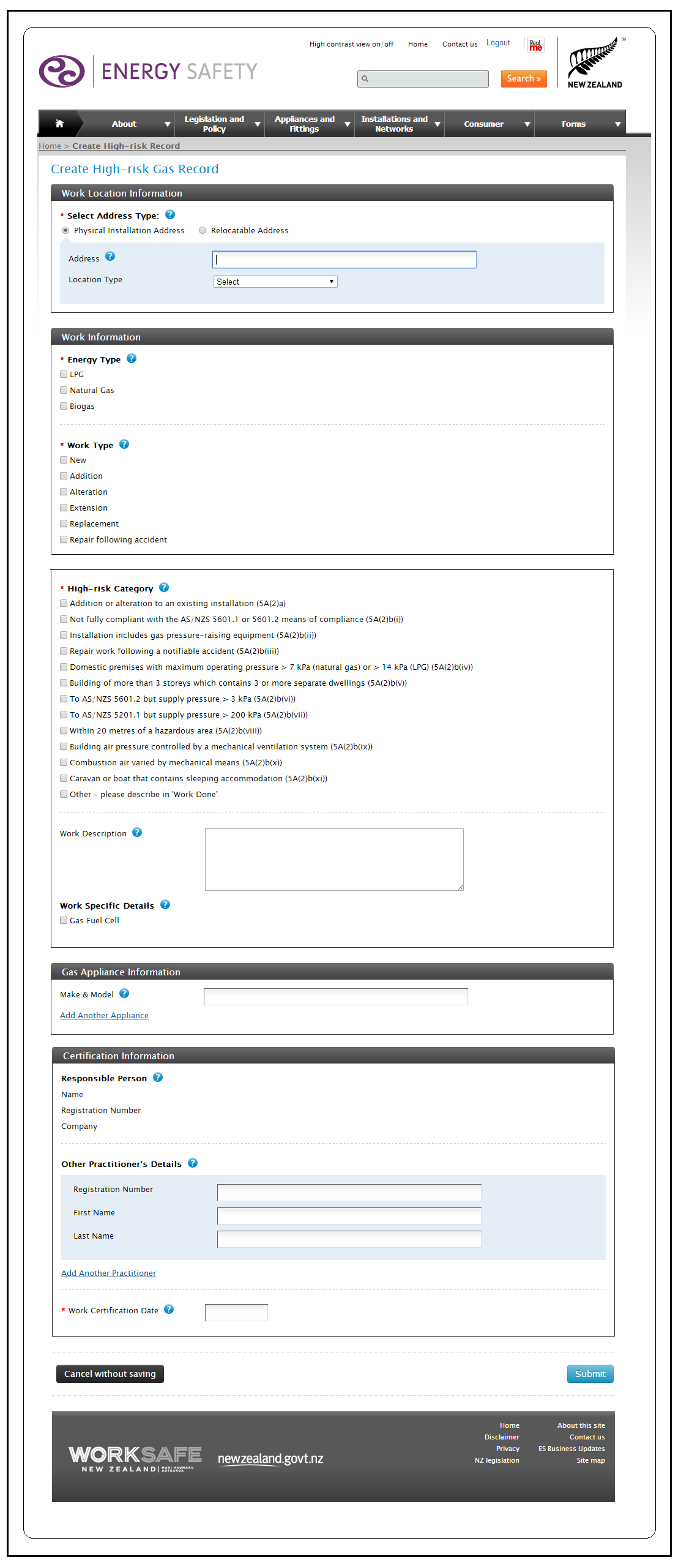 ESS Lodgement Form Pic